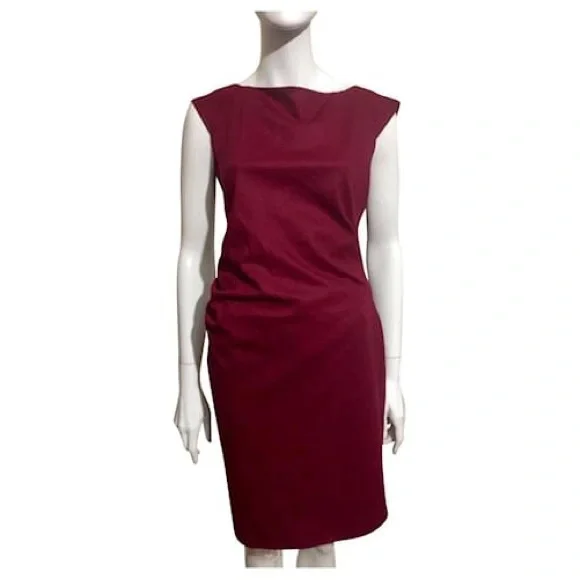 Diane Von Furstenberg | Dresses | Diane Von Furstenberg Dvf Gabi Felted  Dress In Burgundy Dark Red Size 6 | Poshmark